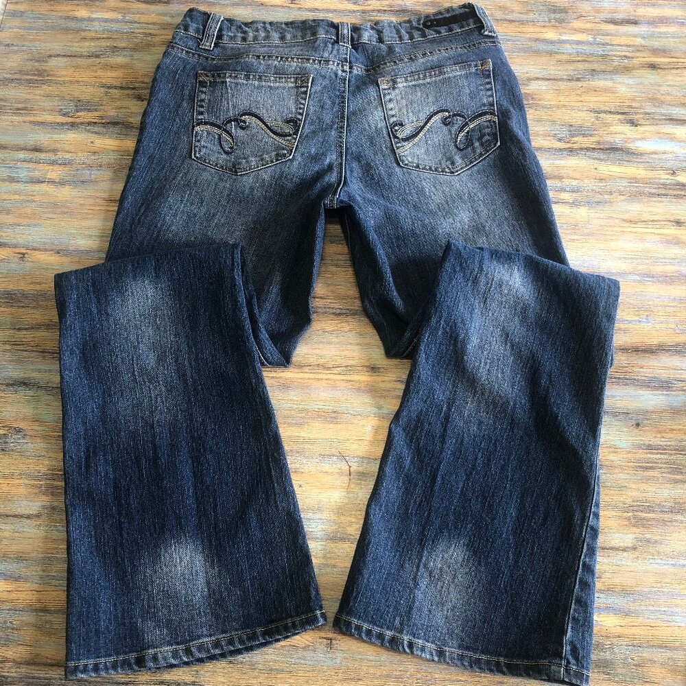 Lei Jeans Womens Mid-Rise Boot Cut Size 11 Junior 30x31